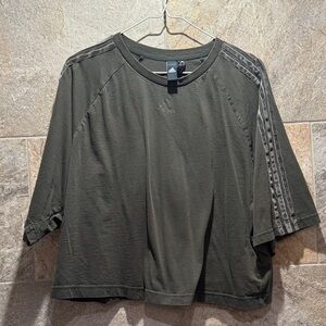 Adidas velvet trim tshirt